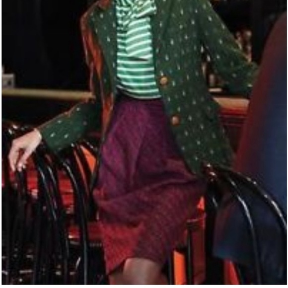 ANTHROPOLOGIE Eva Franco pink and gray wool blend pencil skirt size 12 - Picture 1 of 8